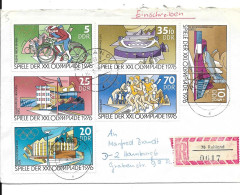 Delcampe - 1976 Ruhland Pour Hambourg XXI Jeux Olympiques Montréal - Briefe U. Dokumente