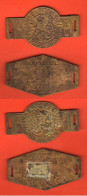 Delcampe - Pays-Bax 2 Rijwielbelasting 1935 /1936 + 1836 / 1937 Bollo Per Bicicletta 2 Vieux Timbres De Vélo Copper - Andere & Zonder Classificatie