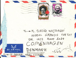 Delcampe - Iran Air Mail Cover Sent To Denmark   (the Cover Is Damaged By Opening) - Iran