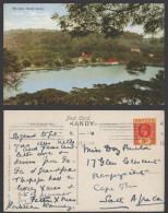 Delcampe - Ceylon KG5 9c 1929 Old Colour Postcard The Lake, Kandy, Ceylan, John & Co No. 60 - Sri Lanka (Ceylon)