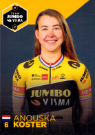 Delcampe - Cyclisme, Anouska Koster - Radsport