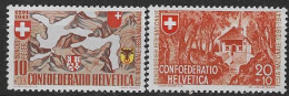 Delcampe - Suisse N°368/9* - Ungebraucht
