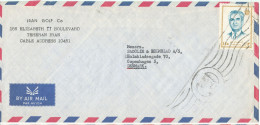 Delcampe - Iran Air Mail Cover Sent To Denmark Single Franked - Iran