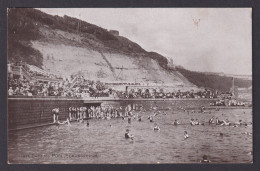 Delcampe - Vintage Postcard United Kingdom Scarborough Bathing Pool - Scarborough