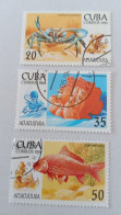 Delcampe - Sellos Cuba 1994, Acuicultura. Edifil 3909, 3911, 3913. - Oblitérés