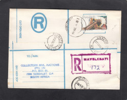 Delcampe - LETTRE RECOMMANDEE AVEC 4 CACHETS DIFFERENTS, 1978. - Transkei