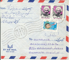 Delcampe - Iran Air Mail Cover Sent To Denmark   (the Cover Is Damaged By Opening) - Iran