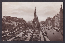 Delcampe - Vintage Postcard Scotland Edinburgh Princes Street Looking West - Midlothian/ Edinburgh