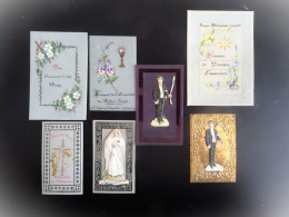 Delcampe - JOLI LOT D'IMAGES RELIGIEUSES DE COMMUNION. - Images Religieuses