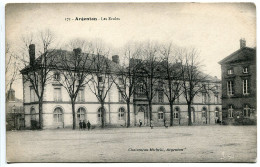 Delcampe - ORNE ○ CPA Ecrite En 1917 ○ ARGENTAN Les Ecoles ○ Chalumeau Michelli Editeur à Argentan - Argentan