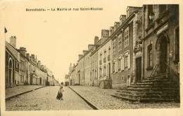 Delcampe - C. P. A. : 72 : BONNETABLE : La Mairie Et Rue Saint Nicolas - Bonnetable