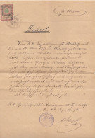 Delcampe - K.U.K ÖSTERREICH. DEKRET VOM 1893, AUSSIG, (USTI NAD LABEM, TCHESCHIEN), 1903 EINGETRAGEN. - Gesetze & Erlasse