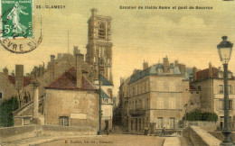 Delcampe - - CLAMECY (58) -  Escalier De Vieille Rome Et Pont Du Beuvron  (belle CPA Toilée, Couleur)  -25948- - Clamecy