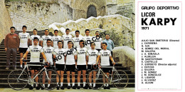 Delcampe - PHOTO REENFORCE, NO CARTE, GROUPE TEAM GOUDSMIT 1971 FORMAT 14,8 X 29,5 ) - Radsport
