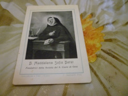Delcampe - B906  Santino B.maddalena Sofia Barat - Images Religieuses