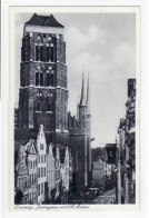 Delcampe - Danzig / Gdansk, Blick In Die Jopengasse Mit St. Marien Ungelaufen Gute ... - 39072657 - Polen