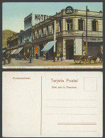 Delcampe - Chile Old Postcard Antofagasta, Calle Prat Street Scene, Club De La Union, Hotel - Chile