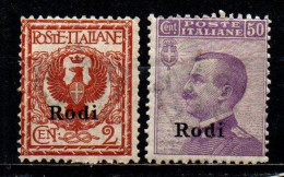 Delcampe - ITALIA - RODI - 1918 - STEMMA SABAUDO ED EFFIGIE DEL RE VITTORIO EMANUELE III CON SOVRASTAMPA - MNH - Egée (Rodi)