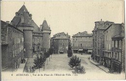 Delcampe - 07 - Aubenas - Vue De La Place De L'Hôtel-de-Ville - Aubenas