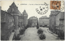 Delcampe - 07 - Aubenas - Vue De La Place De L'Hôtel-de-Ville - Aubenas