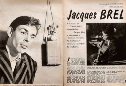 Delcampe - Article Papier 4 Pages JACQUES BREL  Janvier 1958 BSO - Non Classés