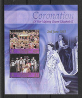 Delcampe - Ascension 2001 50th Anniv. Coronation Of Q.E. II  Y.T. BF 49 ** - Ascensión