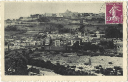 Delcampe - 07 - Aubenas - Vue Générale Et Pont D'Aubenas - Aubenas