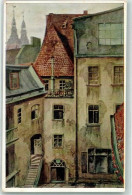 Delcampe - Breslau Wroclaw Künstlerkarte Blick Auf Die Wohnungen Des Kaufherrn T.O.... - 39346882 - Polen