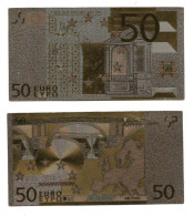 Delcampe - BILLET 50 EURO EN OR FIN CARAT - Other - Europe