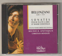 Delcampe - CD BELLINZANI   Sonates Pour Flute A Bec Et Basse Continue   CHRISTIAN MENDOZE  RARE   Etat: TTB - Klassik