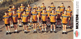 Delcampe - PHOTO REENFORCE, NO CARTE, GROUPE TEAM MOLTENI 1971 FORMAT 10.5 X 21,3 ) - Radsport