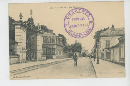 Delcampe - CHARTRES - Rue De Bonneval (cachet De L' HOPITAL SAINT PAUL à CHARTRES ) - Chartres
