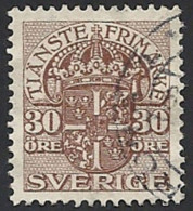 Delcampe - Schweden, Dienstpost, 1911, Michel-Nr. 42, Gestempelt - Dienstmarken