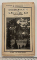 Delcampe - Exkursions-Karte Von Kandersteg Und Umgebung - Geographical Maps