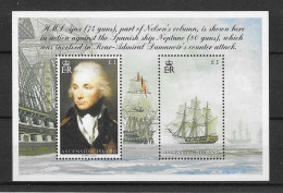 Delcampe - Ascension 2005 Bicentenary Battle Of Trafalgar  Y.T. BF 55 ** - Ascensión