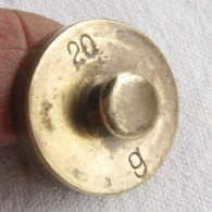 Delcampe - ANCIEN POIDS ROND, GENRE PASTILLE, EN LAITON, DE 20 G - Other & Unclassified