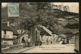 Delcampe - Carte P De 1907 ( Poligny / Roches Du Pénitent Et Rue De La Tour Sergentine ) - Poligny