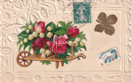 Delcampe - MUGUET        CARTE GAUFREE  A  SYSTEME   ET AJOUTIS - Blumen