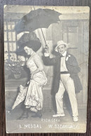 Delcampe - Polish Artists Of Warsaw Theaters Lucyna Messal And Władysław Szczawinski. Poland. Odessa Postal Stamp - Theater
