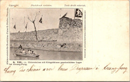 Delcampe - (17/08/26) CHINE-CPA CHINESISCHES MIT KRIEGSFAHNEN GESCHMUCKTES LAGER BEI KWANG-FUNG  - " FABER B. PFEIFER - TIENTSIN " - China