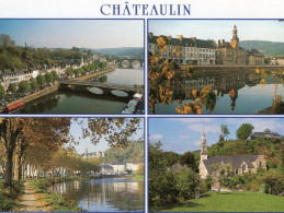 Delcampe - CPM - FINISTERE - CHATEAULIN - LES QUAIS - LA CHAPELLE NOTRE DAME - L'AULNE AU COEUR DE LA VILLE - Châteaulin