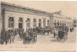 Delcampe - 14 CAEN - La Gare De L'Ouest (très Animée) - Caen