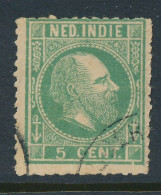 Delcampe - Nederlands Indië - 1870 - 5 Cent Willem III Groen - Vervalsing / Forgery - Niederländisch-Indien