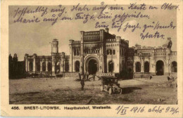 Delcampe - Brest-Litowsk - Hauptbahnhof - Feldpost - Belarus