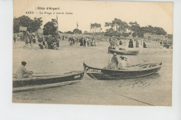 Delcampe - ARÈS - La Plage à Marée Basse - Arès