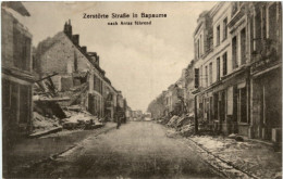 Delcampe - Zerstörte Strasse In Bapaume - Bapaume