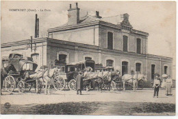 Delcampe - 61 DOMFRONT La Gare (trè Animée) - Domfront