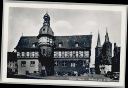 Delcampe - Hoexter Weser Hoexter Rathaus Kirche - Höxter