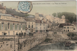 Delcampe - 95-Beaumont-sur-Oise Place Du Pothuis - Beaumont Sur Oise