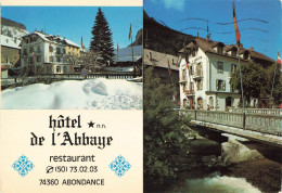 Delcampe - 74 Abondance Hotel De L' Abbaye Restaurant - Abondance
